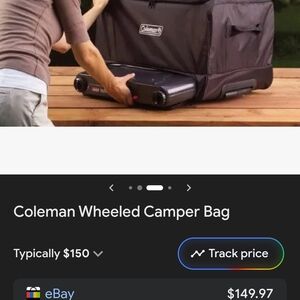 Coleman Black Wheeled Camper Bag